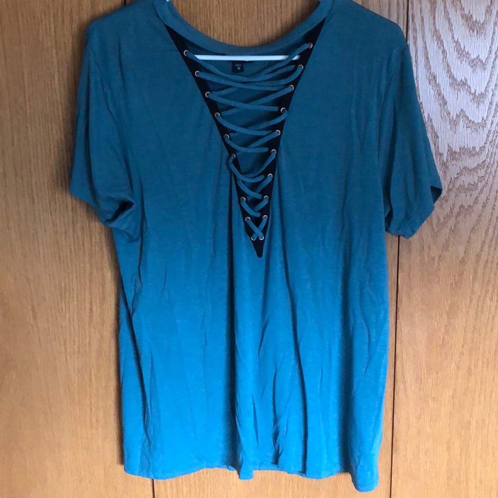Lace Front Tee
